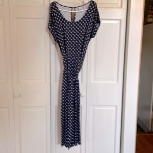 Women’s Jumper Navy Blue & White Sz Large Old Navy.